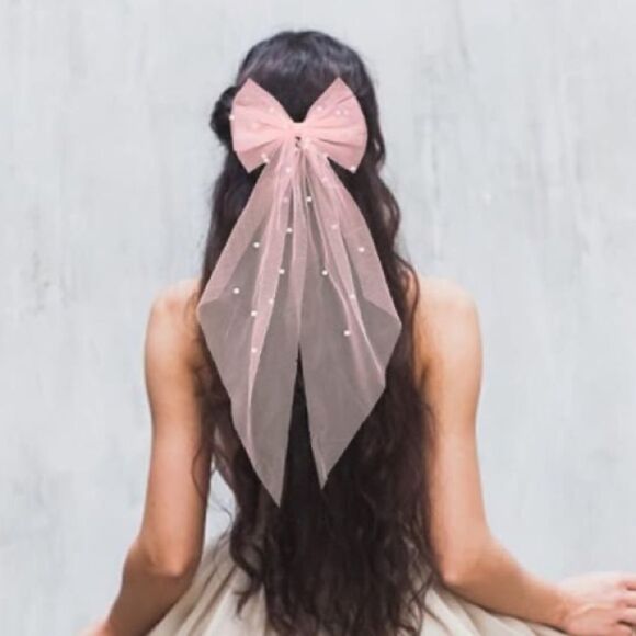 Bridal Pearl Bow - Picture 5 of 6